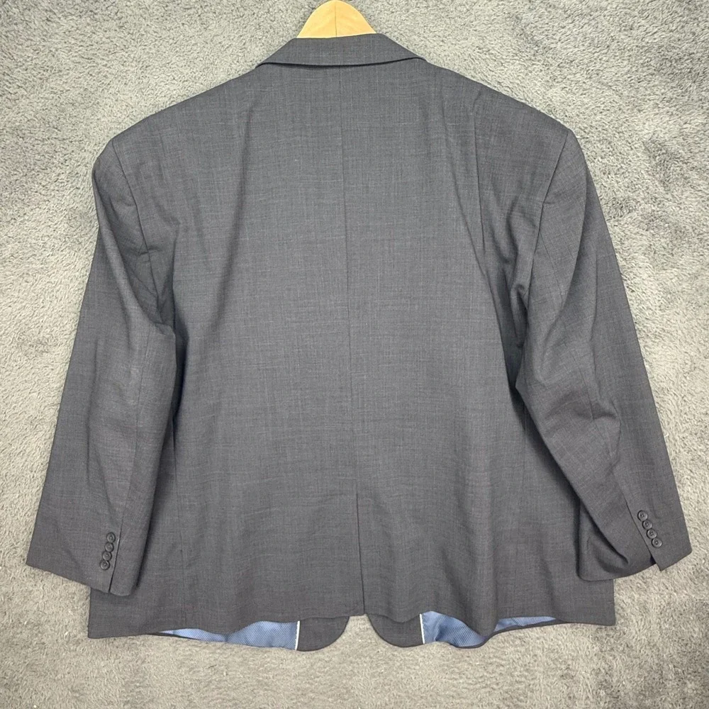 Oak Hill Blazer Mens 60 REG Grey Two Button Sport Coat DXL Big and Tall - Picture 5 of 12